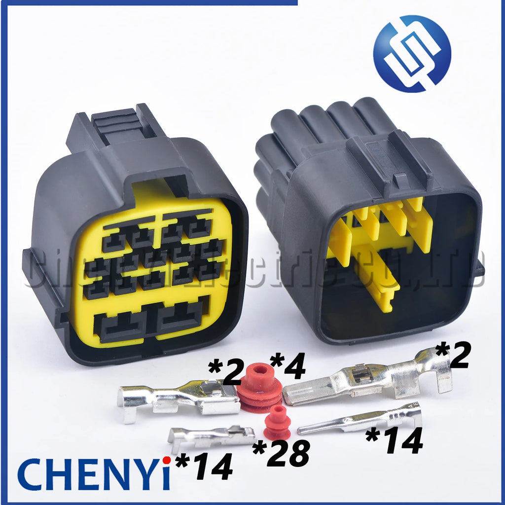 16 Pin Auto waterproof connector male or female QLW2-16MA-B  QLW2-C-16F-B Automobile High Power Large Current Composite Plug