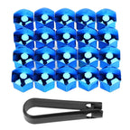 20Pcs 17mm/19mm/21mm Car Wheel Nut Bolts Caps for Audi A6 C6 A4 B7 Citroen Skoda Octavia A7 Tesla Model S / 3 / X Amagi
