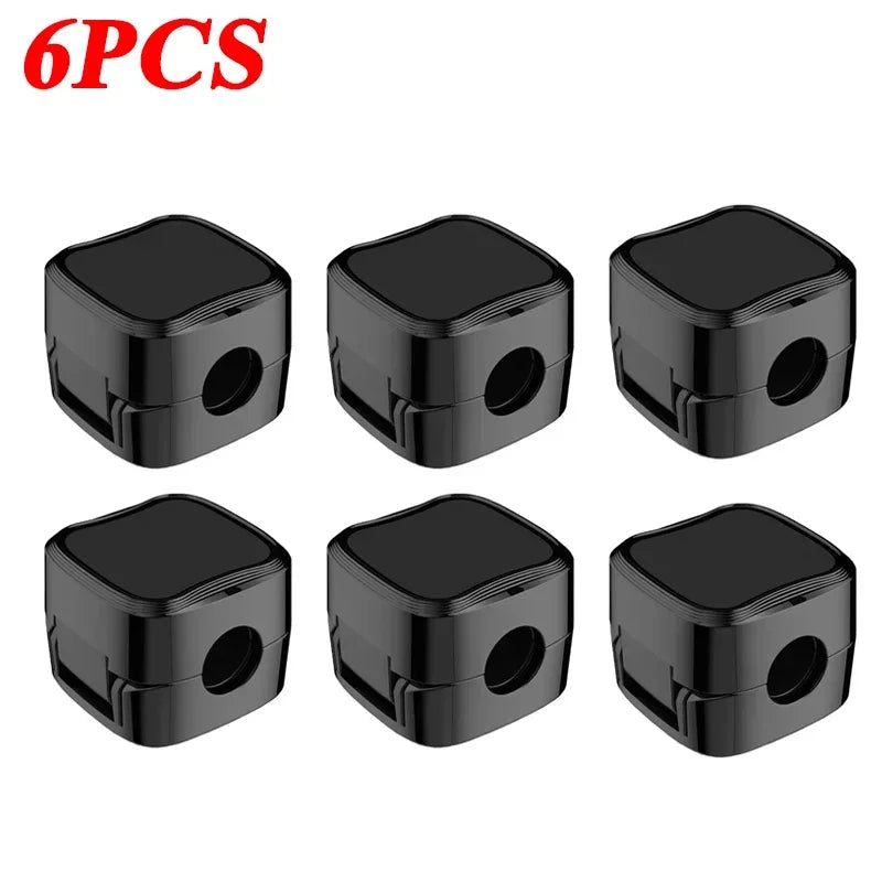 6/12 PCS Magnetic Cable Clips Cable Smooth Adjustable Cord Holder Under Desk Cable Management Wire Keeper Organizer Holder Amagi