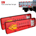 24V Trailer Truck LED Rear Taillight Arrow LED Tail Lamp Boat RV Caravan Van Reversing Night Driving Safety Warning Light Amagi