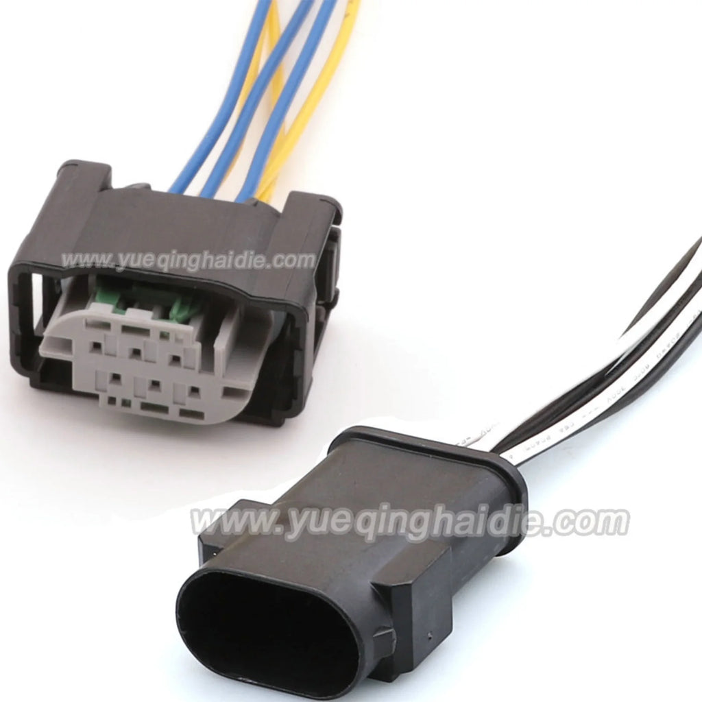 6 Pin 0.6mm Series Waterproof Male Female Connectors Car Accelerator Pedal Plug For BENZ BMW Throttle Valve Sensor 2-967616-1