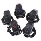 Motorcycle Switch ON/OFF Handlebar Flashing Headlight Horn Control Button 12V Button Connector Handlebar Switch