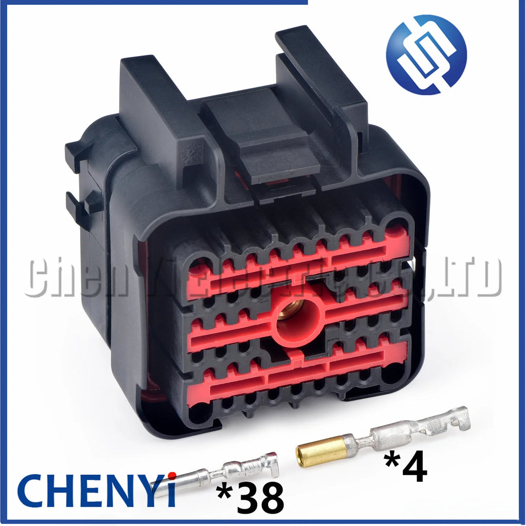 42 Pin Auto connector harness plug 493509-3 2-1989943-2 For Volvo Engine fuel injector D6E EC210B 240B 290B Excavator truck
