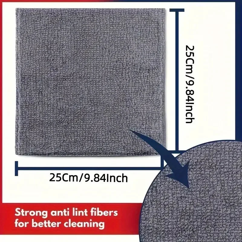 Microfiber Cleaning Cloth Soft Absorbent Wash Dishcloth Reusable Window Car Clean Towel Household Cleaning Rags Amagi