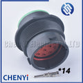 14 Pin Male or Female waterproof connector HDP series socket plug HDP26-18-14SN HDP24-18-14PN HDP26-18-14SE For Deutsch