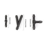 18/90PCS Windscreen Washer Joiner Pipe Connector T Piece Straight 3 Way Y Piece Air Fuel Water Petrol Wiper Washer Nozzle Hose