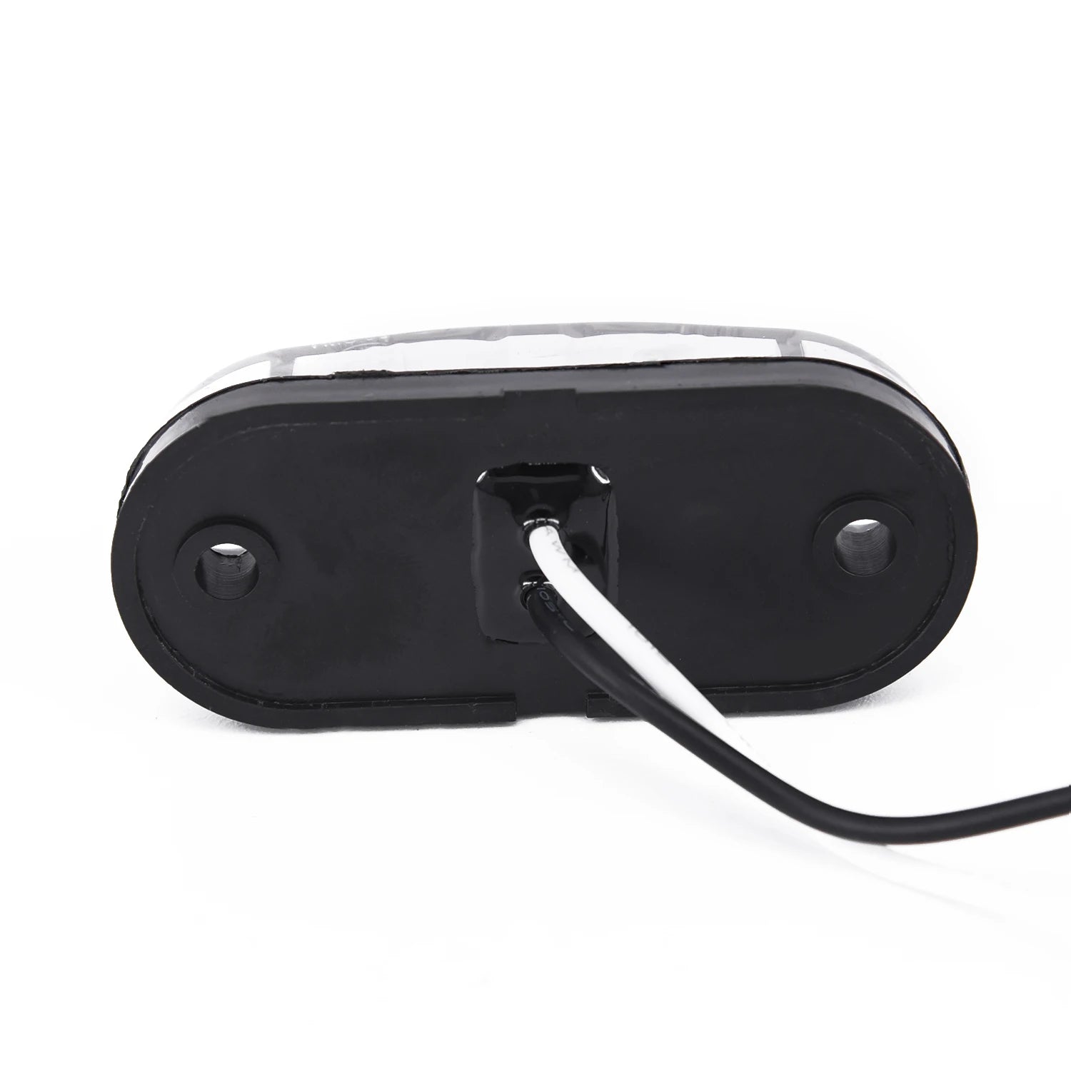 2Pcs Set White Marker Lights 12V LED Car Side Marker Tail Light 24V Trailer Truck Lamp Waterproof Plastic Signal Lamp