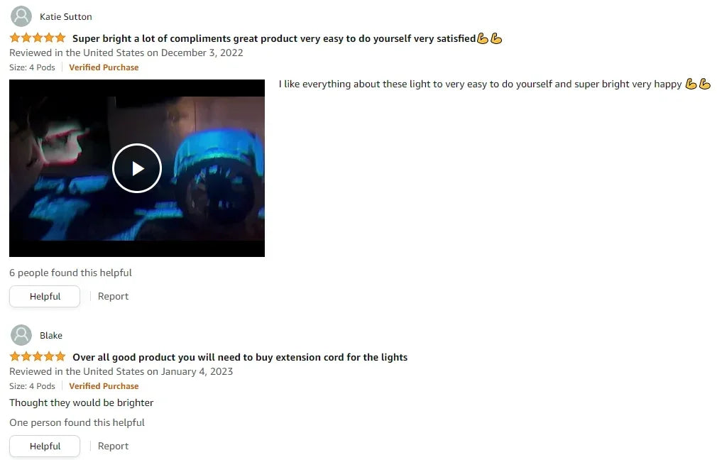 Rock Lights For Trucks 4/6/8/10 Pods RGB LED Rock Lights With APP/Remote Control Music Mode For Pickup Off Road RZR SUV ATV New