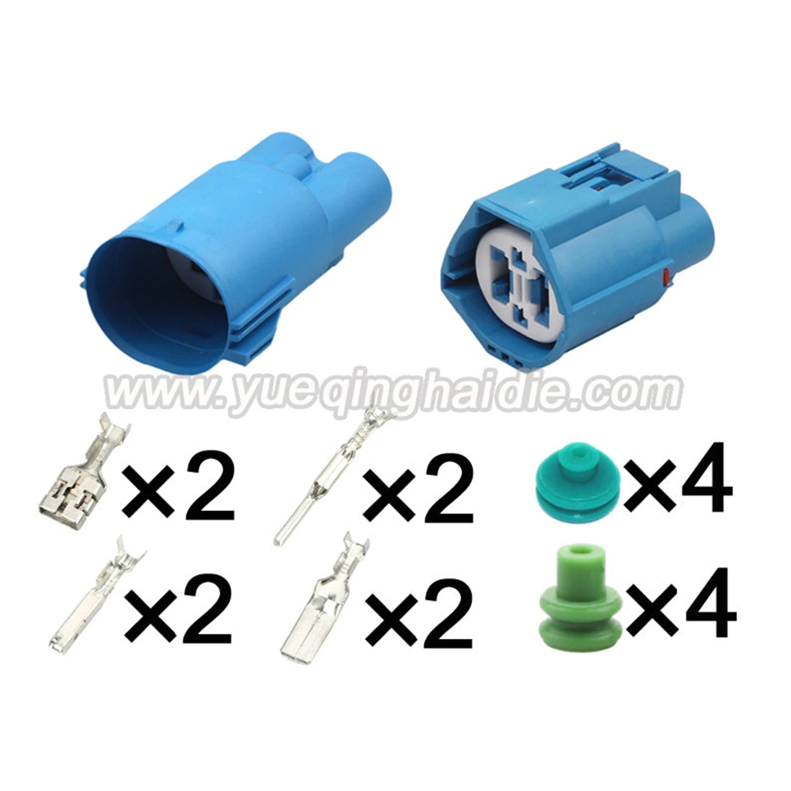 4 Pin Connector Waterproof 1.5mm 9.5mm Male Female Connector Automotive Koelventilator Stekker 7282-8598-30 7283-8598-30