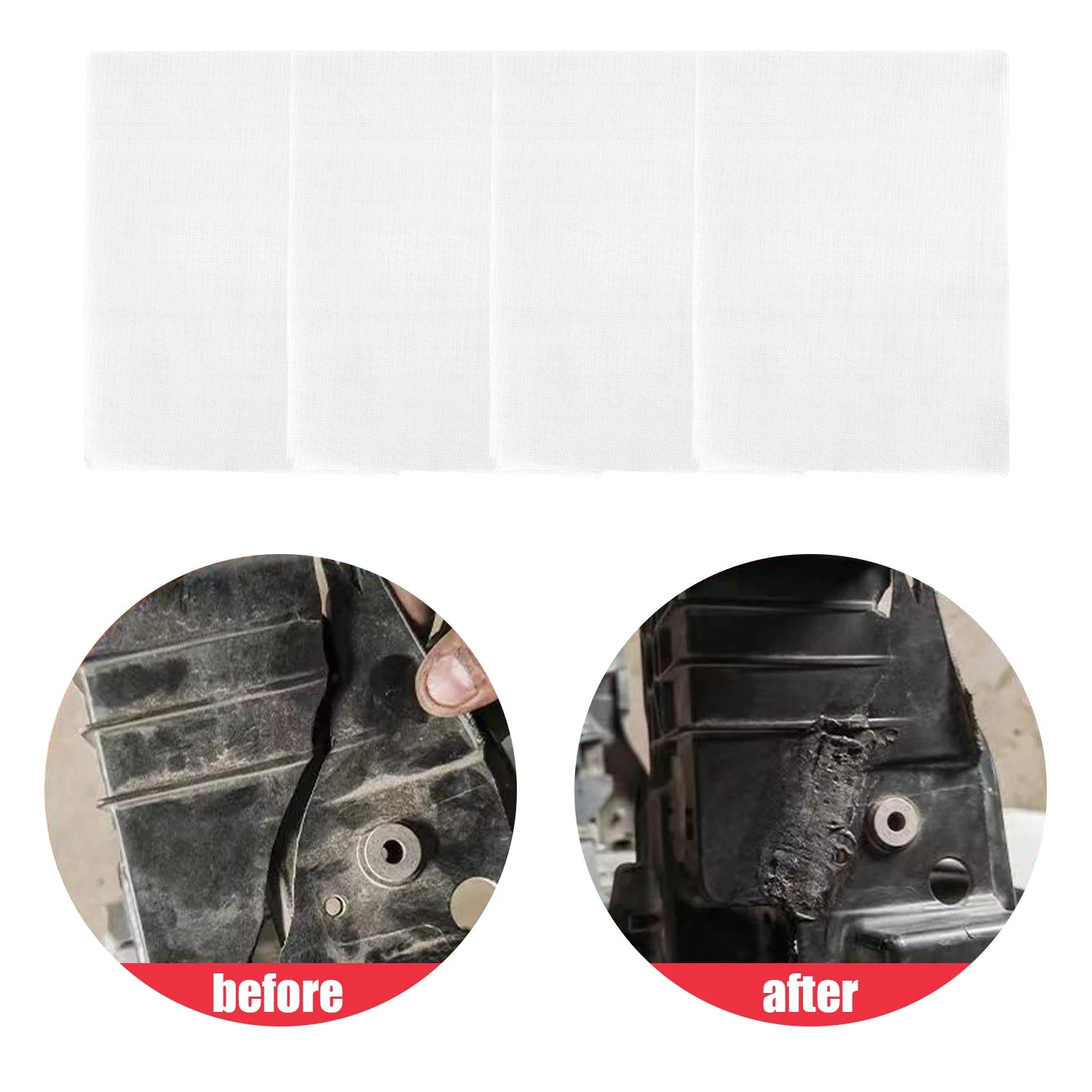 Automobile Bumper Stainless Steel Repair Mesh Plastic Crack Repair Mesh Welding Wire Mesh Net for Bumper Body Hood Vents 15x20cm