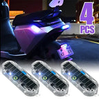 HL Motorcycle Car Light Solar Powered Simulated Dummy Alarm Wireless Warning Anti-Theft Caution Lamp LED Light Flashing Mode