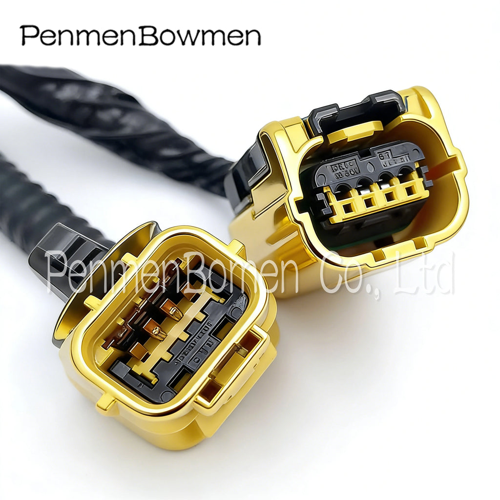1 Set 4 Pin Car Crash Seat Belt Air Cushion Electrical Cable Connectors Female Male Wire Harness Plug For Honda Civic Accord Fit