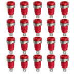 20PCS 4mm Banana Socket 32A Panel Mount Female Connectors, Insulated Safety Binding Post Jacks, 5 Colors for DIY Projects