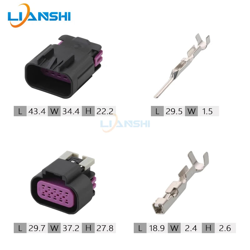 15326843/15326846 is suitable for the male and female plugs of the headlight assembly wiring harness of the Lacrosse Cadillac