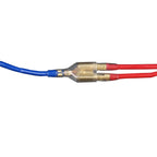 Bullet head one to two male and female connectors 3.5mm double-hole spring wire connectors one split two terminal blocks