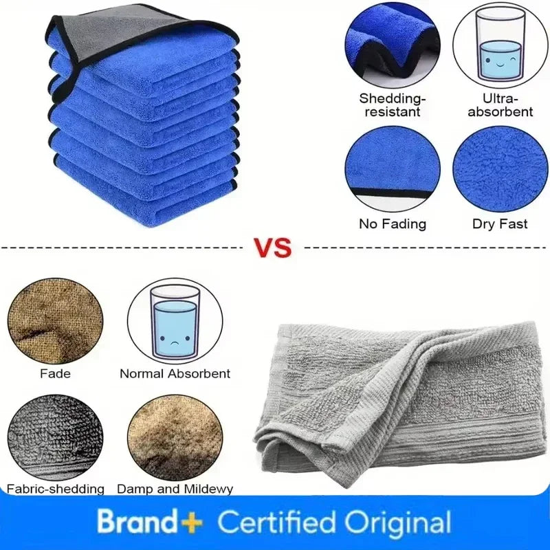 Car Towel Auto Detailing Car Product Microfiber Cloth Wash Accessories Automotive Cleaning Towel Microfiber Towel 1-5pcs Amagi