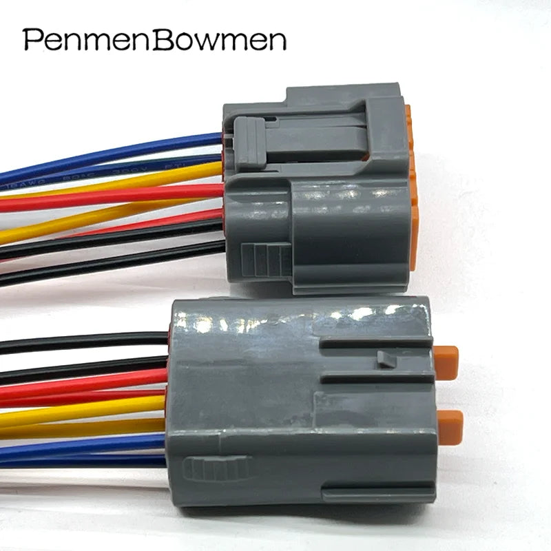 1 Set 8 Pin Auto Electrical Cable Connector Waterproof Female Male Wire Harness Plug 6195-0054 6195-0051 For Mazda Nissan Toyota