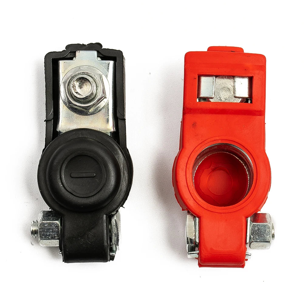 2X Auto Battery Terminal Cable Clamp Negative Positive Top-Post For Toyota Car Cable Connector Battery Main Cable Top Post Clamp
