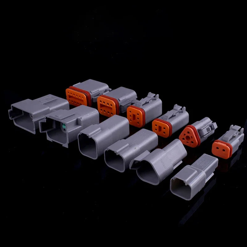 5/20/100 Sets Deutsch DT Connector With 15cm Wire Harness Waterproof Electrical Car Socket Plug DT06-2S DT04-2P 2/3/4/6/8/12P