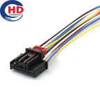 10 Pin 0.6 Series Car Main Driver Door Window Lifter Central Switch Cable Socket AC Assembly For VW Audi 5C0971974
