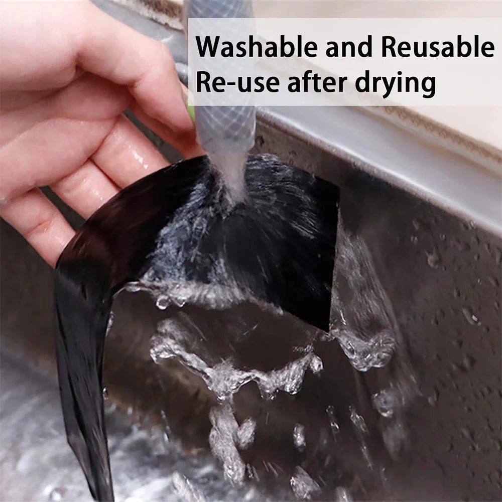 3D Carbon Fiber Sticker Paste Car Threshold Protective Film Anti Scratch Waterproof Matte Black Nano Sticker Tape for Car Body