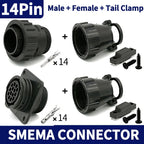 AMP/TE CPC Circular Connector – 4/9/14 Pin, 182919-1 / 206153-1 / 182647-1, Plug with Pins for SMEMA & Automotive Sensor