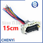 15 Pin auto waterproof connector solenoid valve gearbox oil plate wiring harness Plug 90980-12293 6189-1135 For Toyota Lexus