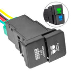 Car Fog Light Dual Push Switch Button LED Light Bar Fog Light W/ Wire For Toyota For Tacoma Button Switch Repair Replace