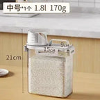 Plastic Storage Tank Moisture-proof Airtight Laundry Detergent Powder Cereal Storage Container with Measuring Cup Kitchen Items