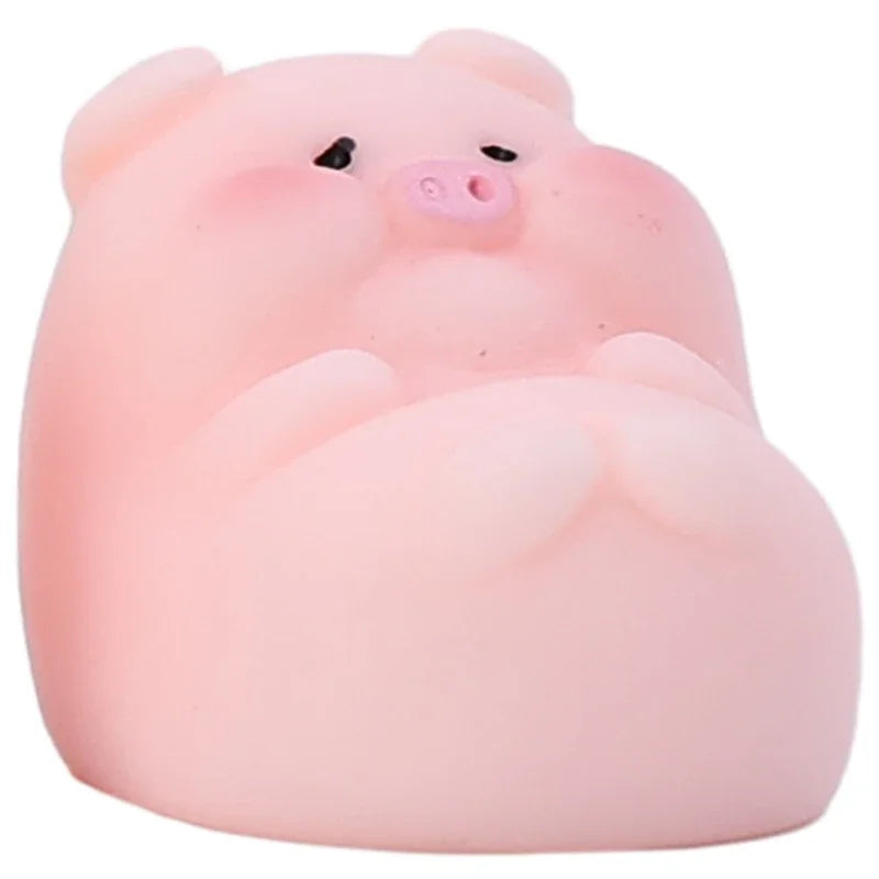 Cute Piggy Auto Interior Ornaments Resin Pink Pig Cartoon Toy Decoration Dashboard Desktop Office Garden Car Decor Accessories