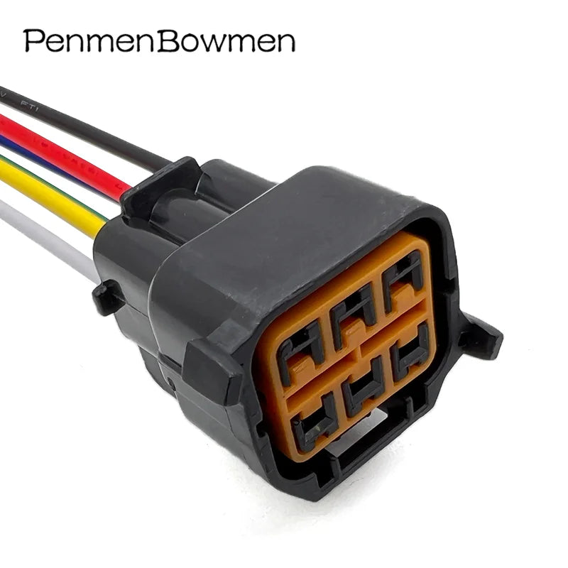 1 Set 6 Pin Car Headlight Electrical Cable Connectors Waterproof Female Wire Harness Plug for Hyundai KIA HP066-06021