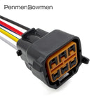 1 Set 6 Pin Car Headlight Electrical Cable Connectors Waterproof Female Wire Harness Plug for Hyundai KIA HP066-06021