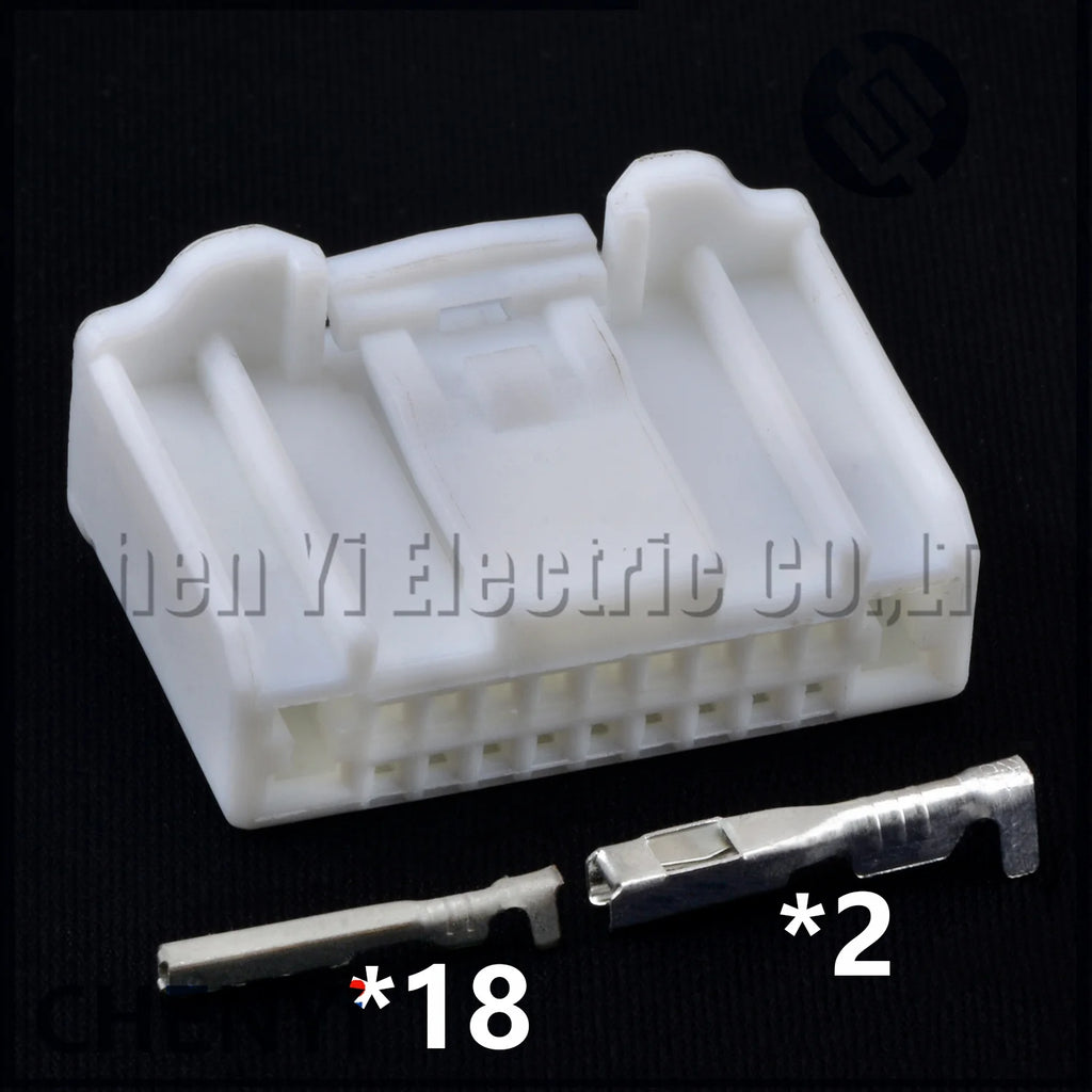 20 Pin Automotive connector CD DVD Player Multimedia audio Navigation DSP Wire harness plug 1674646-1 2040487-1 For Nissan Mazda