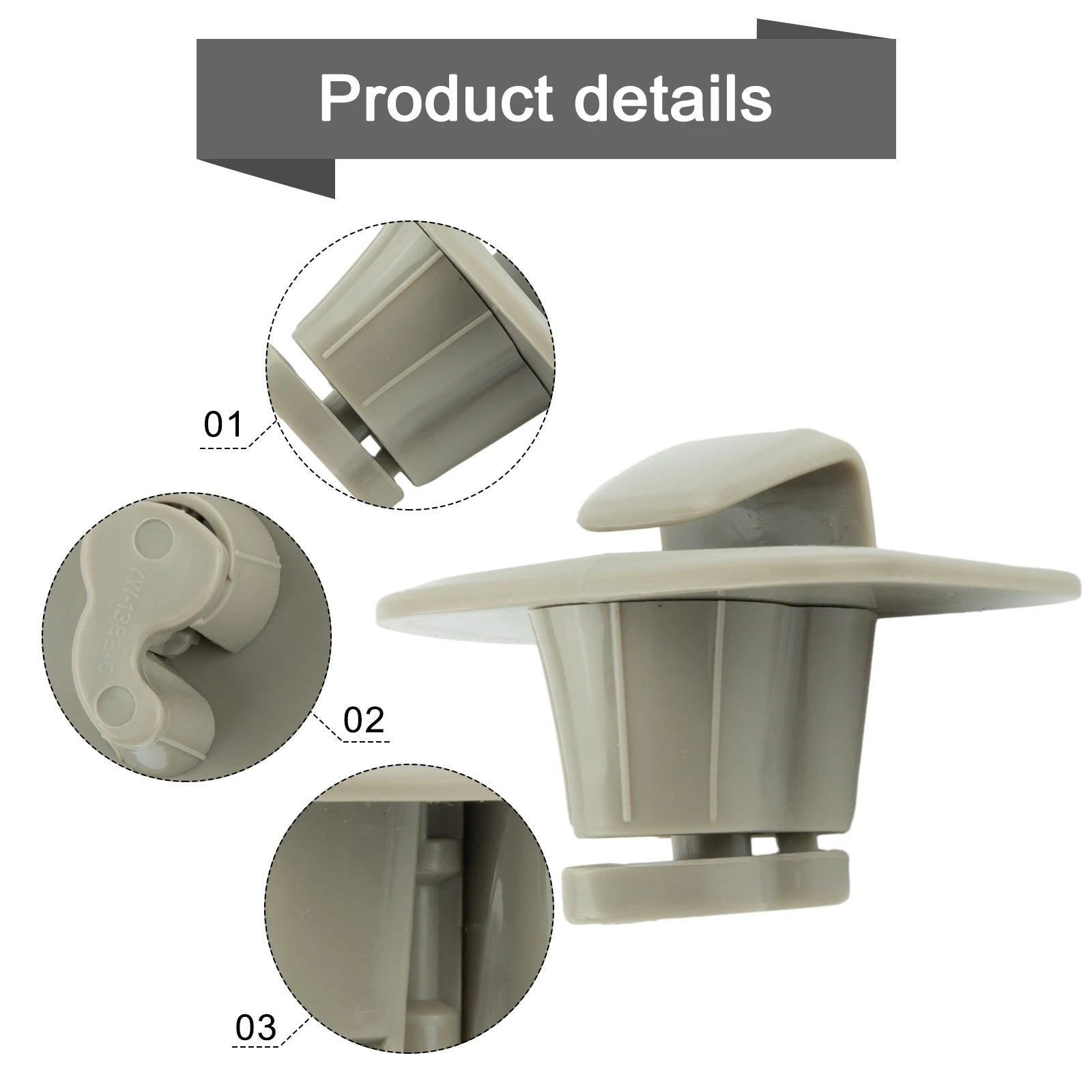 2Pcs Car Hanger Hooks Rear Row For Volvo 2018-2020 Model XC40 XC60 XC90 2016-2020 Car Interior Hanger Hook Clip Bracket