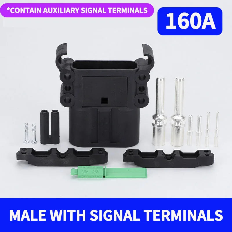 1/5/20 Sets REMA Type Connector 80A 160A 320A Electric Forklift Power High Current Battery Charger Male And Female Plugs Sockets