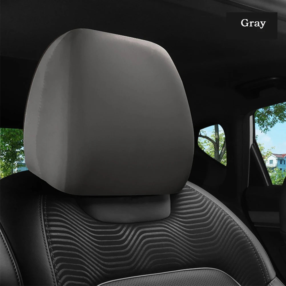 Universal Car Seat Headrest Cover Premium Cloth Car Truck SUV Auto Fit Anti-Dirty Elastic Protective Headrest Cover