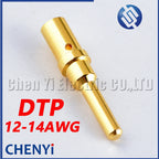 Pin Size 14AWG to 12AWG Automotive Terminal 0460-220-123 0462-210-1231 For Deutsch DTP series Stainless Steel Gold Plate