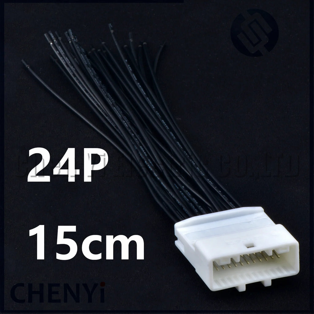24 Pin Automotive Audio Navigation host Connector Socket Wire harness Plug 1473413-1 1376103-1 1318917-1 For Toyota Nissan Buick