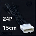 24 Pin Automotive Audio Navigation host Connector Socket Wire harness Plug 1473413-1 1376103-1 1318917-1 For Toyota Nissan Buick
