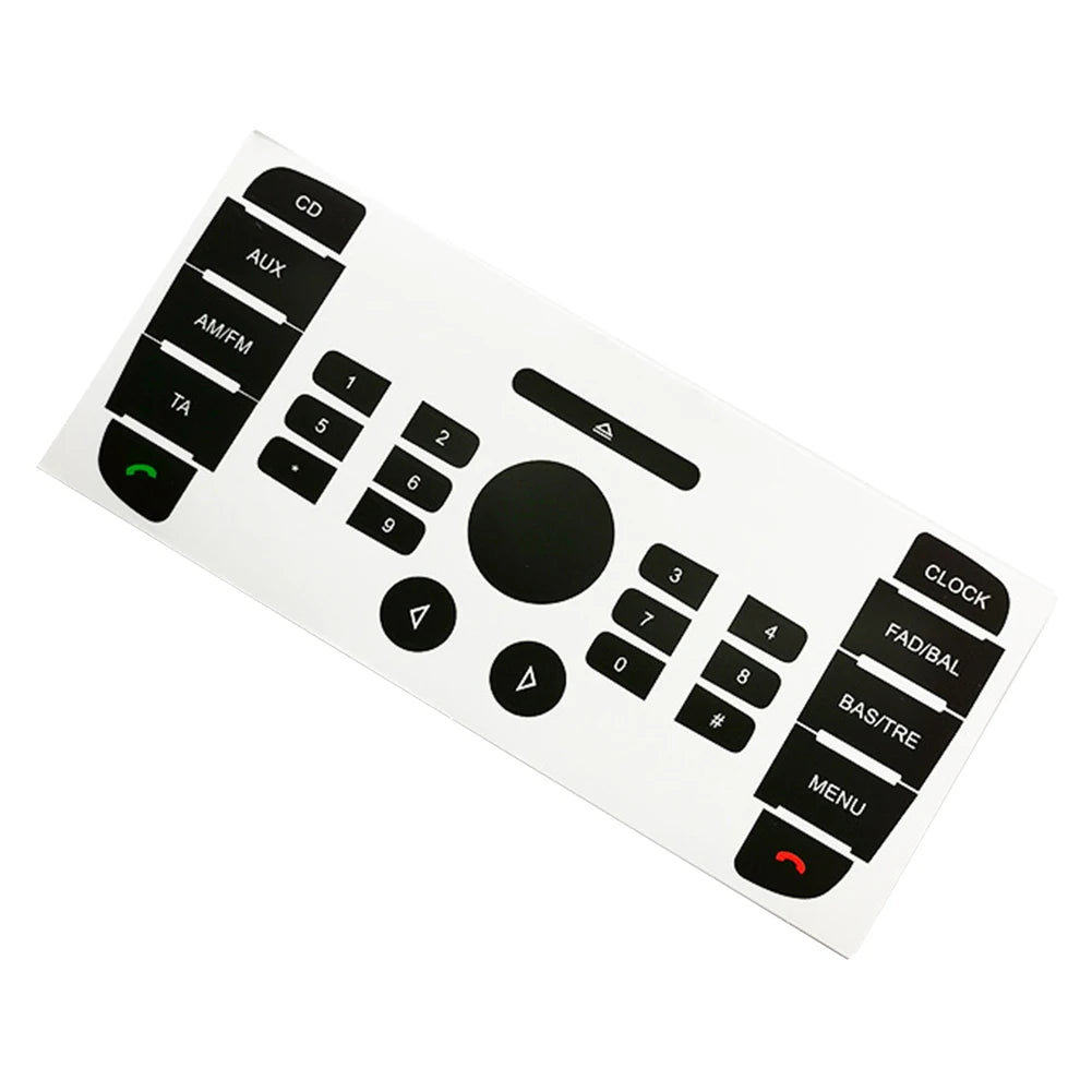 Set Of Auto Car Button Repair Stickers For 6000 CD Radio On For Ford For Mondeo Audio Button Replacement Decals Stickers
