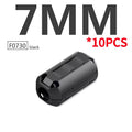 10PCS Snap Magnetic Ring Ferrite Filter For Cable Shield Removable EMC Inner Diameter 3.5MM 5/7/9/11/13/15MM Degaussing Filter