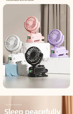 Car Four-speed Spray Fan with Charging Capability Mini Fan with Pedestal Clip Suitable for Home and Office Use Compact Outdoor