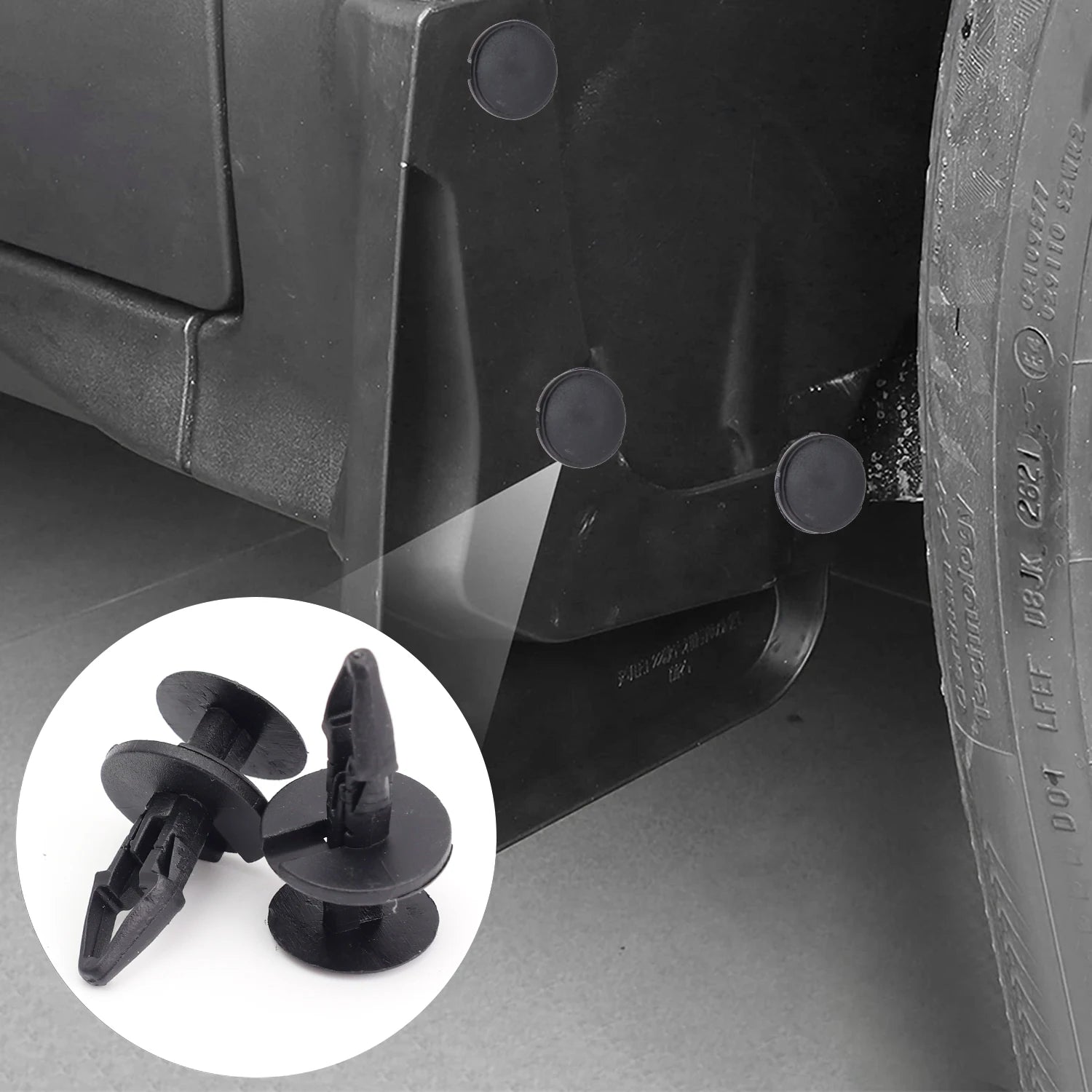 20-100PCS Auto Plastic Rivets for Ford Wheel Arch Linings Bumpers Clip Plastic Trim Clips Mudguard Buckle Push Push Rivet