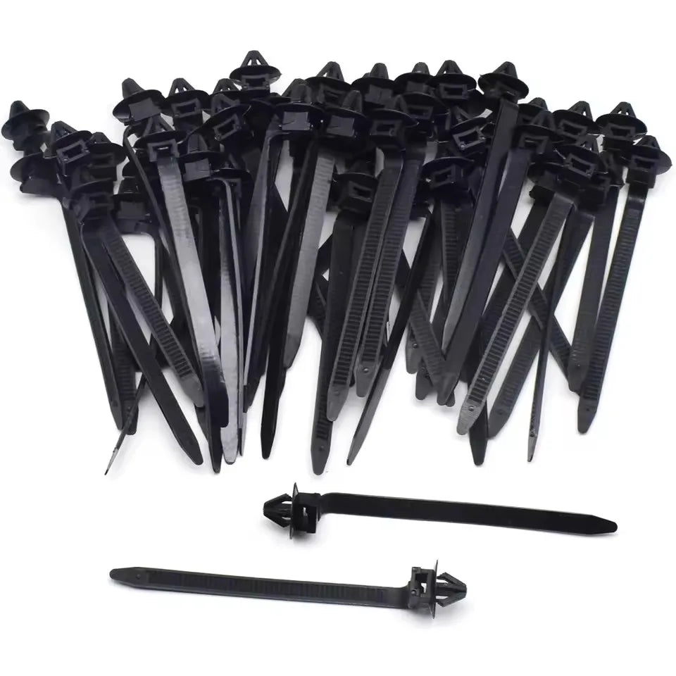 20/10Pcs Nylon Car Tie Wrap Cable Fixed Fasteners Clips Car Cable Fastening Strap Wire Band Tie Wrap Zip Tie Auto Fastener 9.5cm