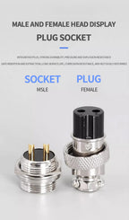 5/20/100 Sets Gold Plated Male&Female Docking Aviation Plug Circular Connector GX16 2 3 4 5 6 7 8 9Pins Electric Wire Connector