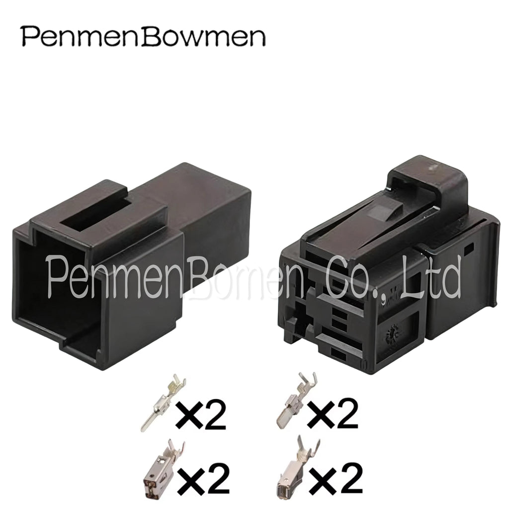 1 Set 4 Pin Car Composite Seat Heater Blower Electrical Connectors Female Male Wire Harness Plug 4H0972704 1-1418507-2 For F18