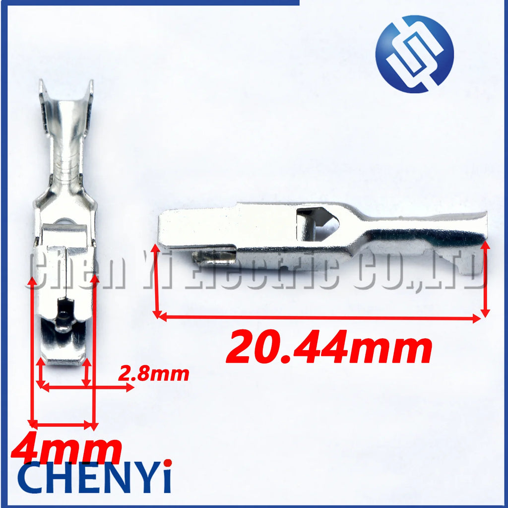 50 Pcs 2.8mm series Auto Crimping Brass tin plating Terminal Type Car door connector terminal pins Car Splices Wire Plug Pin