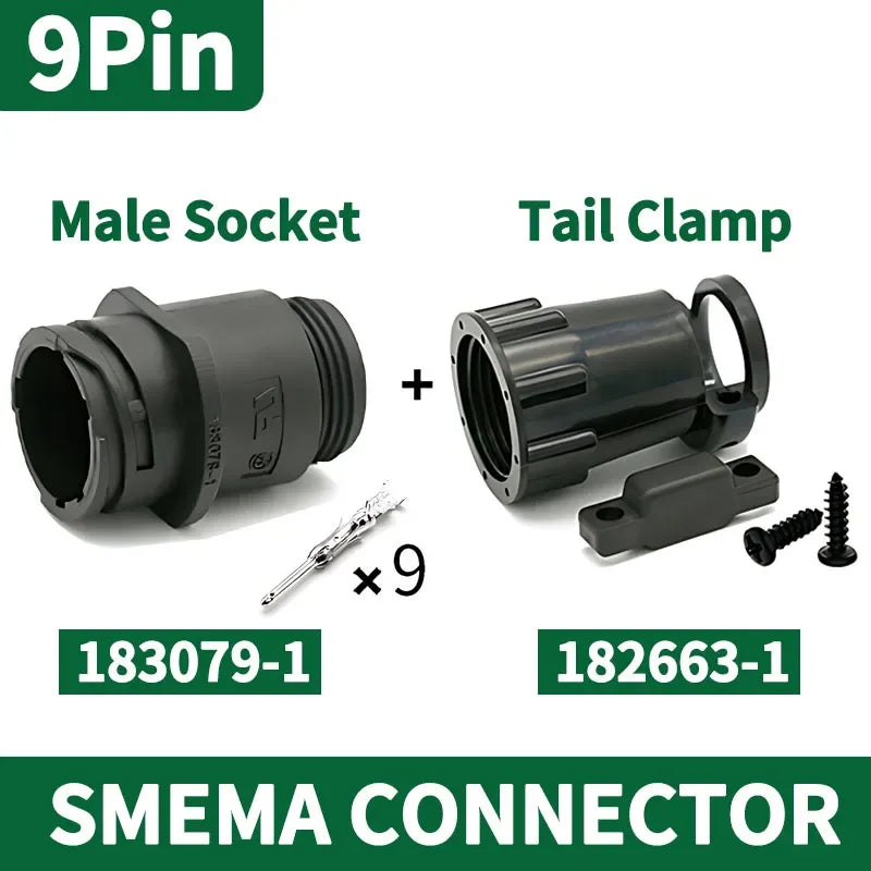 4/9/14 Pin AMP/TE Type CPC Connector, 182919-1 206153-1 182647-1, Circular Plug with Pins for SMEMA & Auto Sensor