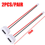 6/2PCS Type-C Female 2Pin USB Connector Type-C Waterproof with Female Socket Fast Charging Jack Charging Port USB-C Charger Plug