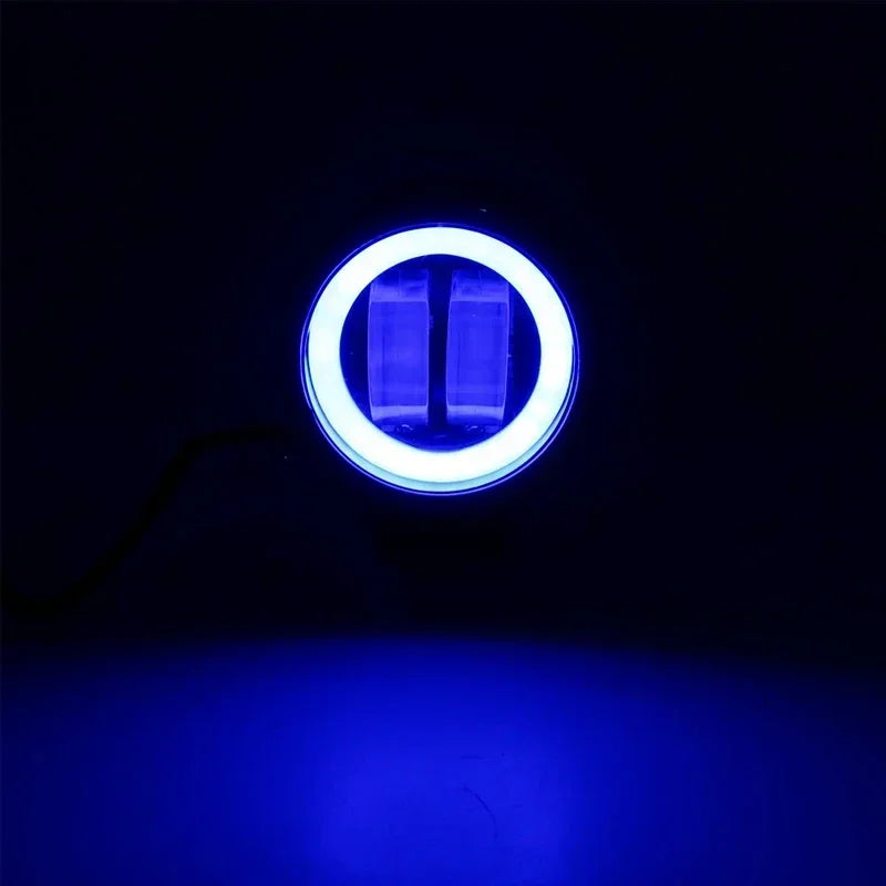 Motorcycle LED Angel Eye Work Light Bar Spot Lamp Offroad Car Boat Truck SUV Pickup 12V 24V Driving Fog Lamp Headlight Amagi